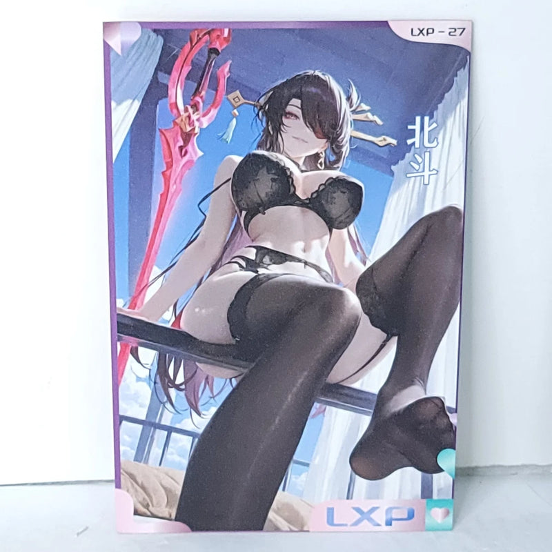 Beidou Waifu Card Anime Girl Stocking Matchmaker Wall Art Oversized Board A5 Model