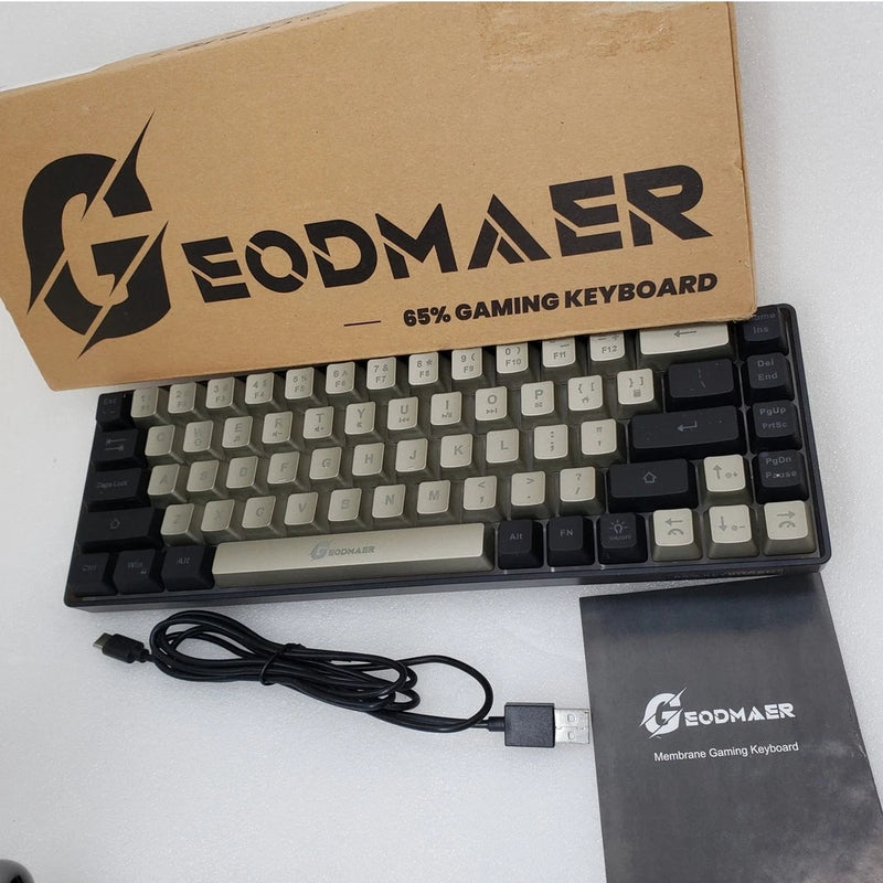 GEODMAER 65% Wired Membrane Gaming Keyboard Model