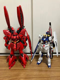 GUNDAM v FF & Sazabi FF BASE Side-F 1:144 RG Built SET BANDAI Model Kit Model