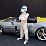 1/18 Scale The Stig Top Gear Action Figure Static Model Resin Ornament Model