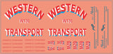 Western Transport Mack B-47 ??Western Transport?? ?C Multi-Scale Waterslide Decals Model
