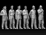 WwII German U-boat 6 Figures 1/32 Scale 54mm Model Kit Resin Printed Model