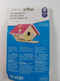 CREATOLOGY 3D Wooden Kit Birdhouse Model Craft Project Assembly Kit 59 Pc New Model