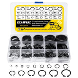 325Pcs Snap Ring Set, 15 Sizes External Retaining Circlips for Axles & Shafts Model