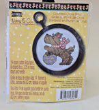 Mary Engelbreit Counted Cross Stitch Scottie Dog/Puppy 3.25" in Hoop, NEW Model