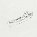 MRY-SFW 1/700 Soviet SN Alligator-class Project 1171 Landing Ship Water Line Model