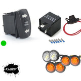 DIY LED Rocker Switch Turn Signal Street Legal Kit for UTV Side BY Side Model