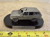 Rare! Pewter Land Rover, Range Rover scale model car. 1994 silver lvl grenadier Model