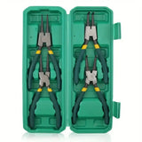 4Pcs 7" Internal/External Snap Ring Pliers Set Heavy Duty Circlip Pliers Kit Model