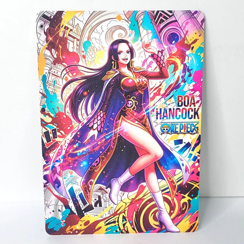 Boa Hancock Cosmic Waifu Card Anime Girl Wall Art Oversized Board A4 Model
