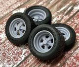 1/24 Scale: 15-inch ??Cragar SS?? Resin Wheels W/ Wide Rear Tires Model