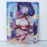 Raiden Double Sided Acrylic Premium Waifu Card Anime Girl Art Oversized Board A6 Model