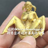 Yellow Brass Body Display Girl Statue Artwork Beauty Model Show Collection Model