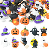 40x Halloween Ghost Witch Hat Pumpkin Charms Pendants for DIY Jewelry Making Charms