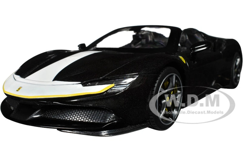FERRARI SF90 SPIDER ASSETTO FIORANO BLACK 1/18 DIECAST MODEL BY BBURAGO 16910 Model