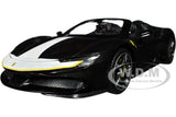 FERRARI SF90 SPIDER ASSETTO FIORANO BLACK 1/18 DIECAST MODEL BY BBURAGO 16910 Model