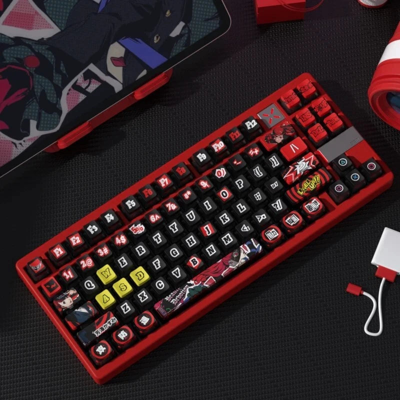 Anime Keycaps Set ¨C OEM Profile PBT+PC Pudding Keycaps Model