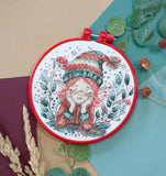 DIY Counted Cross Stitch Kit "Cross-stitch kits Lost in dreams" with hoop Model