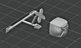1/24 1/25 3D Resin Single Drag Racing Parachute Scale Model Kit Parts Model