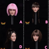 Createmodels 1/6 D-03 Expression Biting Lips Girl Head Carving Model Toys Model