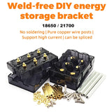 Solderless Battery Box 18650/21700 Bracket Spliced DIY Energy Storage Power Kit Model