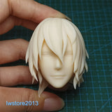 1/6 1/12 1/18 Anime Man Head Sculpt For 12