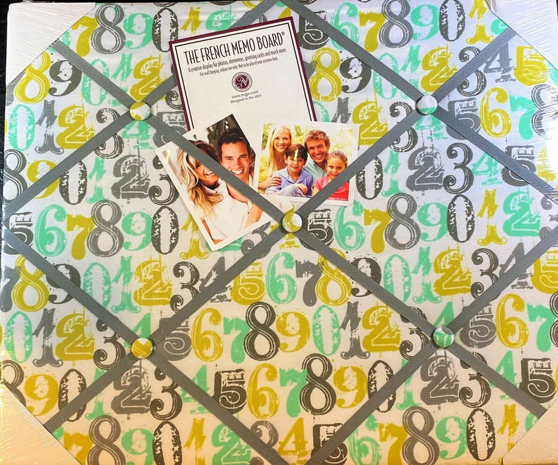 French Memo Board- Display For Photos, Cards, Mementos ,& More  Numbers Multi Model