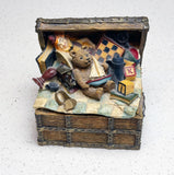 Boyds Bears Toy Chest Treasure Box Figurine BX-AT-#1 Enesco Resin Model