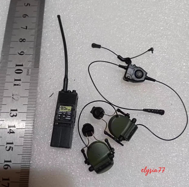 1Set Cool Male Soldier Radio Headset Warrior Fits for 12" Action Figure 1/6 Model