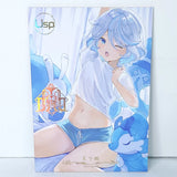 Furina Bath Oversized Waifu Card Premium A4 Wall Art Board 11" x 8.5" Model
