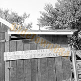 Vtg 120 B&W Negative Cattle Brands Sign Board Wooden Shed Wall Ranching N-1764 Model