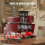 Fire Station Building Kit 3079 Pcs 66103 Fire House Assemble Toy Models Gift Model
