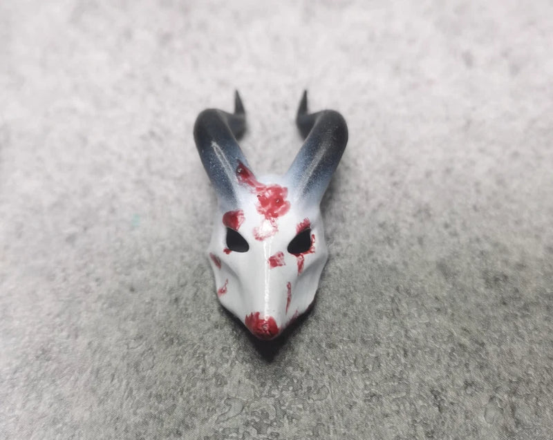 1/6 1/12 Scale Violent Sheep Head Monster Mask Model For Action Figure Body Model