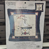 Candamar Designs Counted Cross Stitch Leslie Beck Maritime Travels Pillow NEW Model