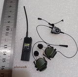 1Set Unique Male Soldier Radio Headset Model 12" Action Figure 1/6 Model