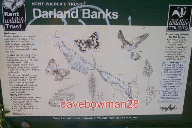 PHOTO  INFORMATION BOARD ON DARLAND BANKS NATURE RESERVE  SEEN CLOSE TO ENTRANCE Model