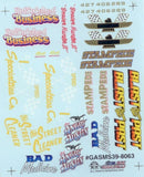 Slixx 8063 Gasser Mini Sheet #39 1/24 1/25 waterslide decal Model