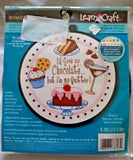 Dimensions Learn a Craft "I'm No Quitter" Embroidery Kit with 6" Hoop Model