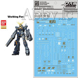 for MG 1/100 RX-0 Unicorn 02 Banshee D.L Model Water Slide pre-cut Decal Sticker Model
