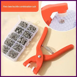 Snap Button Kit With Hand Pressure Pliers 50pcs Snaps , Metal Snaps For Sewing Model