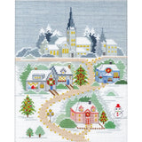 Olympus counted cross stitch kit "Christmas night ", 29,5x23,4cm Model