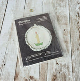 Vintage Janlynn Christmas Newgate Designs Stencil Wicked Ornament #05-3711 Model