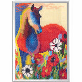 RTO counted cross stitch kit "Revelation of Color, horse red", 9x13,5cm Model