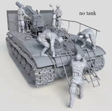 1/32 Scale 5 Soviet Artillery Personnel WW2 Resin Figures Models Kits Toys Model