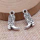 80 Pcs Tibetan Silver Boots Charms Pendant 18x11MM DIY Jewelry Making C16012 Charms