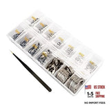 E Clips Assortment Kit, Snap Rings Assortment Kit with Retaining Rings 425PCS Model