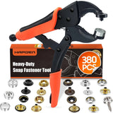 Heavy Duty Snap Fastener Tool Set with 100 Canvas Snaps for Boat Covers Fabric Model