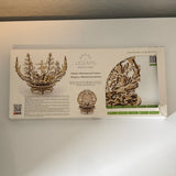 UGEARS Mechanical Flower Model Kit Wood Art Unassembled Mechanical Model