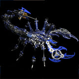 Blue Cyber Scorpion 3D Metal Puzzle DIY Mechanical Model Kit 454PCS Gift Model