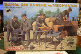 1/35 scale dragon model figure kit sd. kfz. 250 engine w/mechanics sealed Model